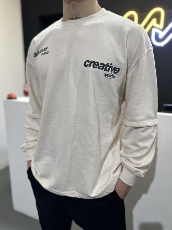Buzo Crewneck "CREATIVE STORIES" (Light Wash)
