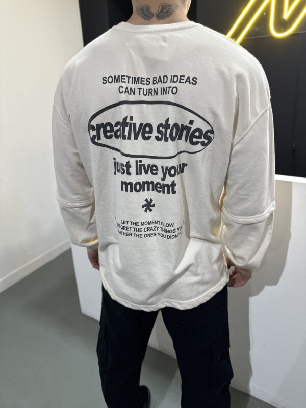 Buzo Crewneck "CREATIVE STORIES" (Light Wash)