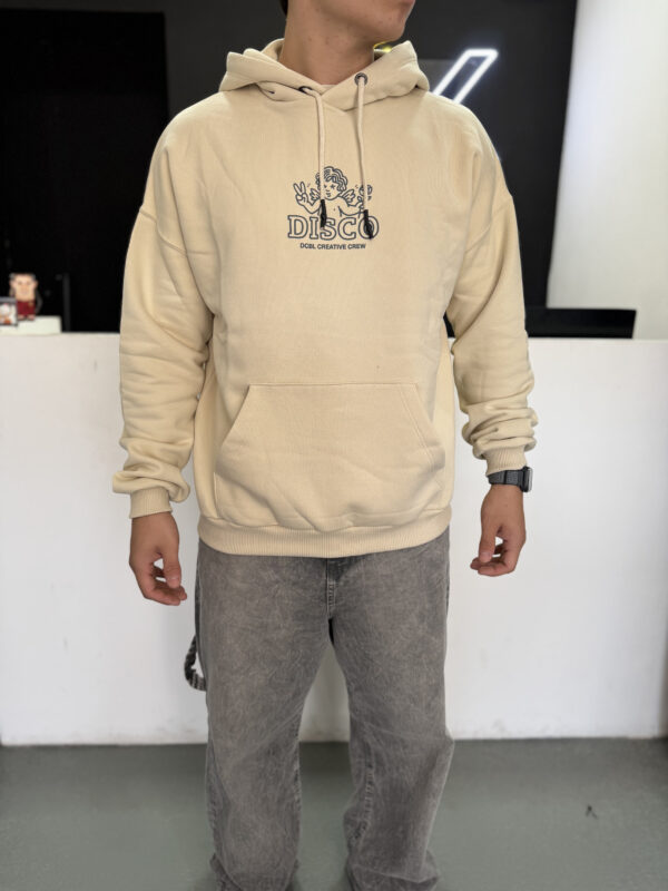 Buzo Disco Lobo Oversize Crudo