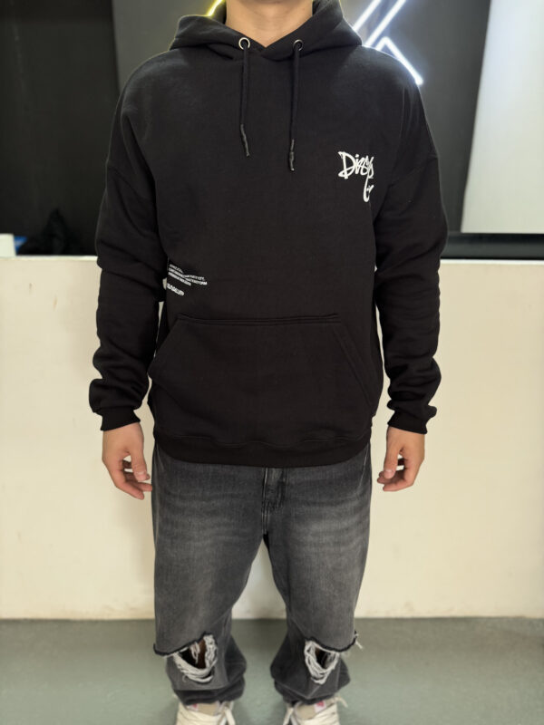 Buzo Hoodie "GALLERY" (Black Essential)