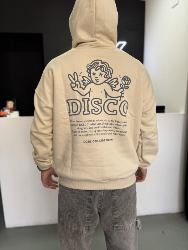 Buzo Disco Lobo Oversize Crudo