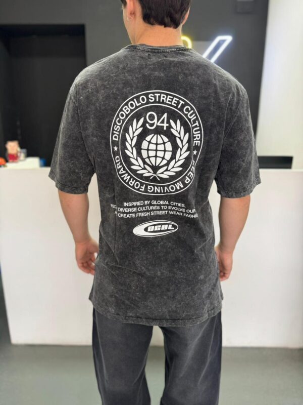 Remera Oversize "CULTURE" (Gray Wash)