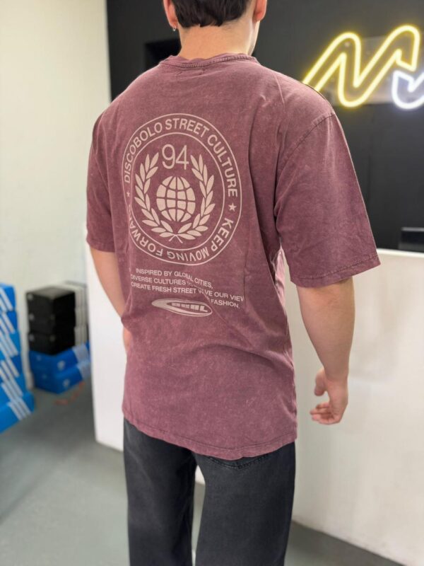 Remera Oversize "CULTURE" (Gray Wash)