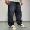 Pantalón Jean Oversize "OCEAN" (Black Denim)