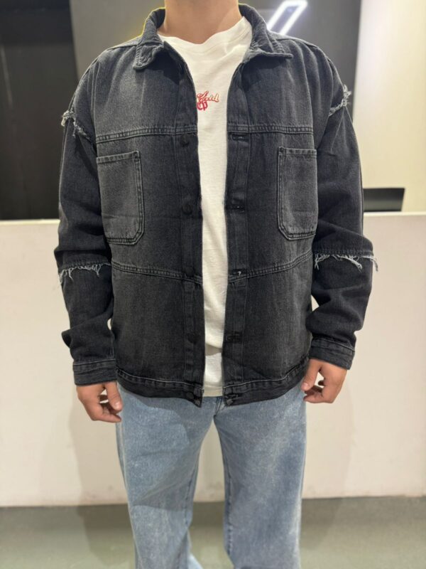 Campera Jean Oversize "Distressed" -